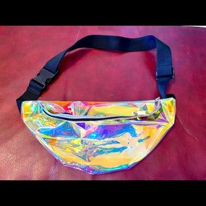 NWOT Holographic VS PINK Fanny Pack